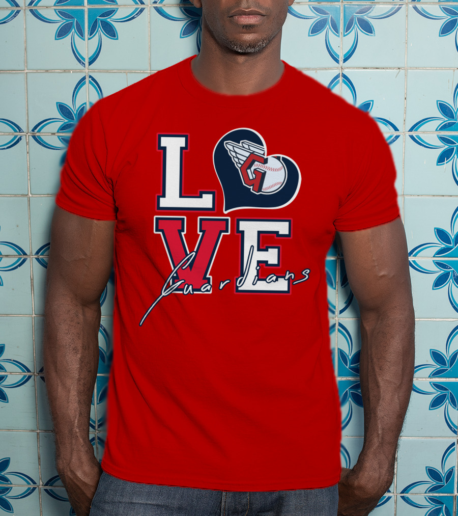 LOVE Guardians Baseball Heart T-Shirt