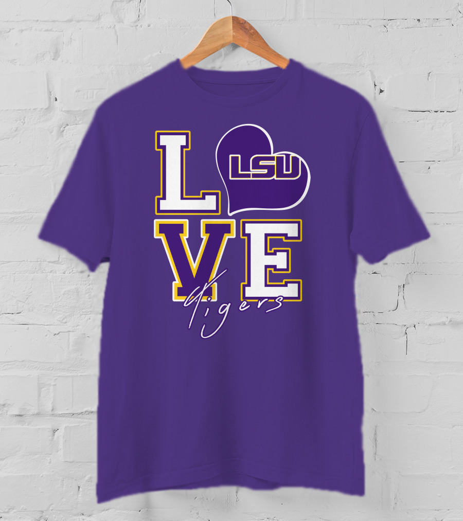 LOVE LSU Tigers T-Shirt