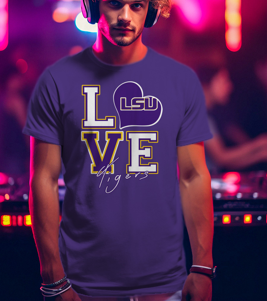 LOVE LSU Tigers T-Shirt