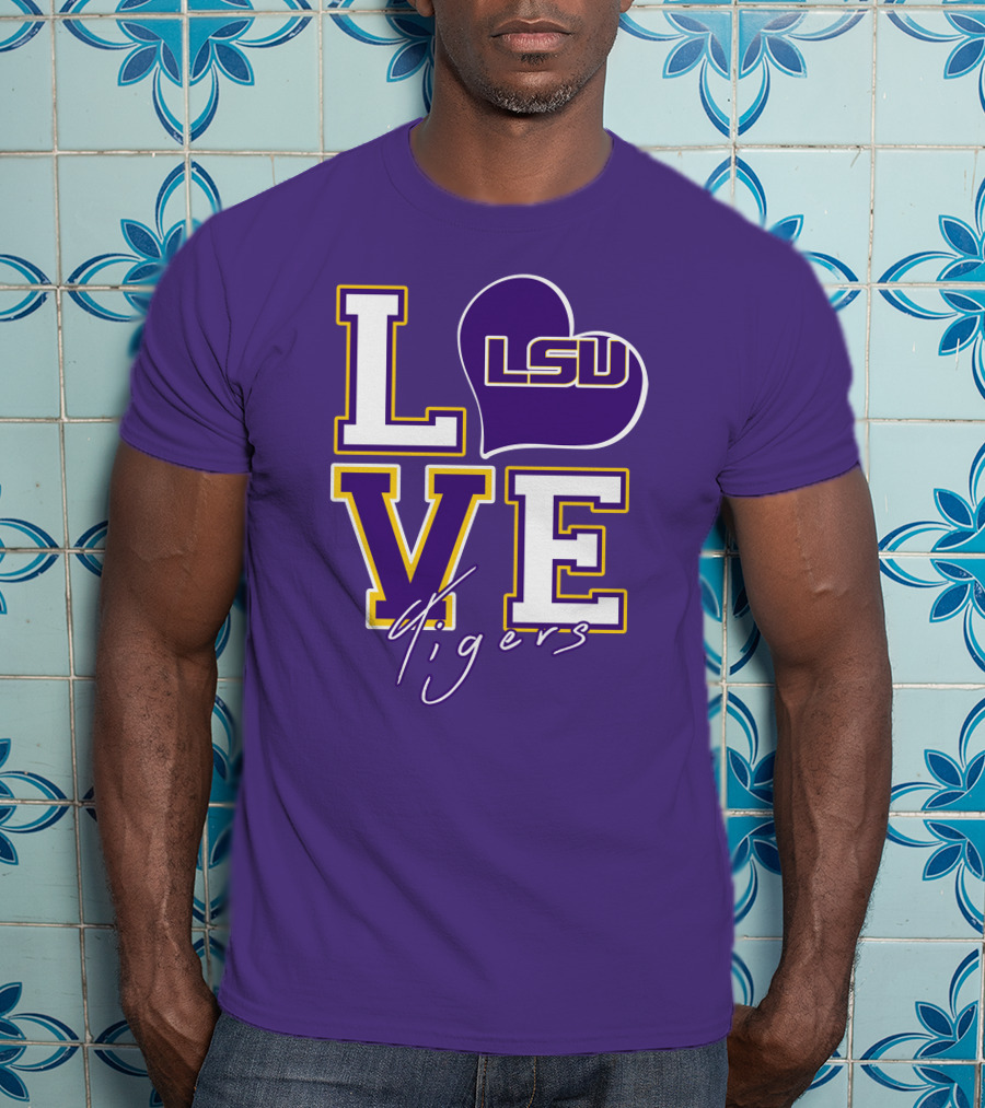 LOVE LSU Tigers T-Shirt