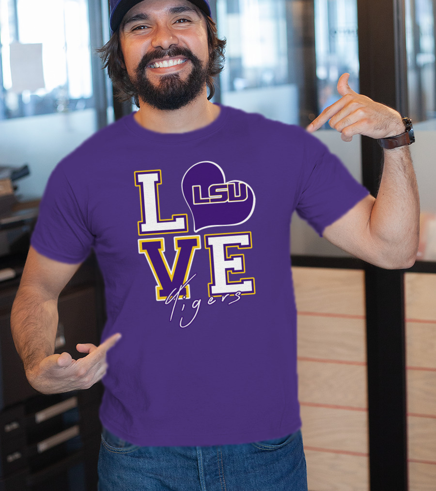 LOVE LSU Tigers T-Shirt