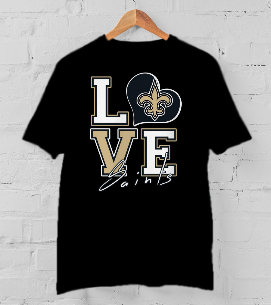 LOVE Saints New Orleans Fleur-de-Lis T-Shirt