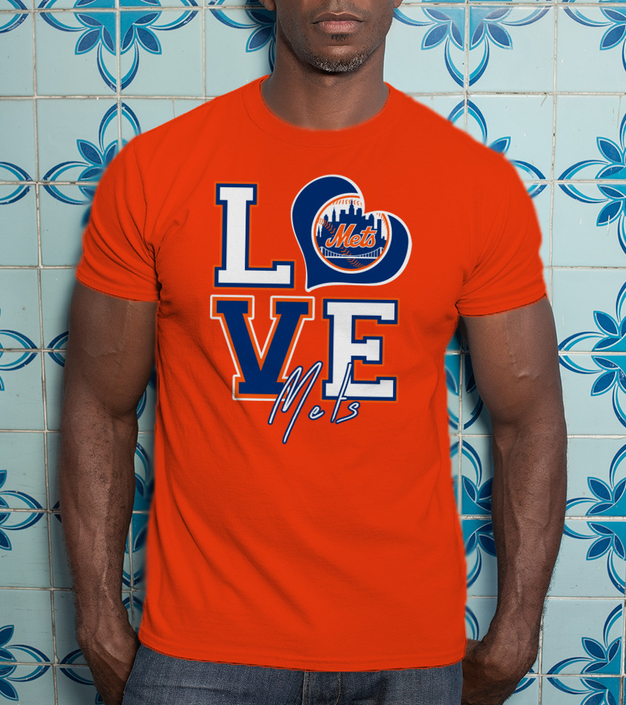 LOVE Mets New York Skyline T-Shirt