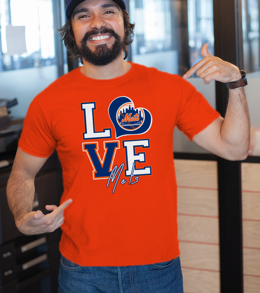 LOVE Mets New York Skyline T-Shirt