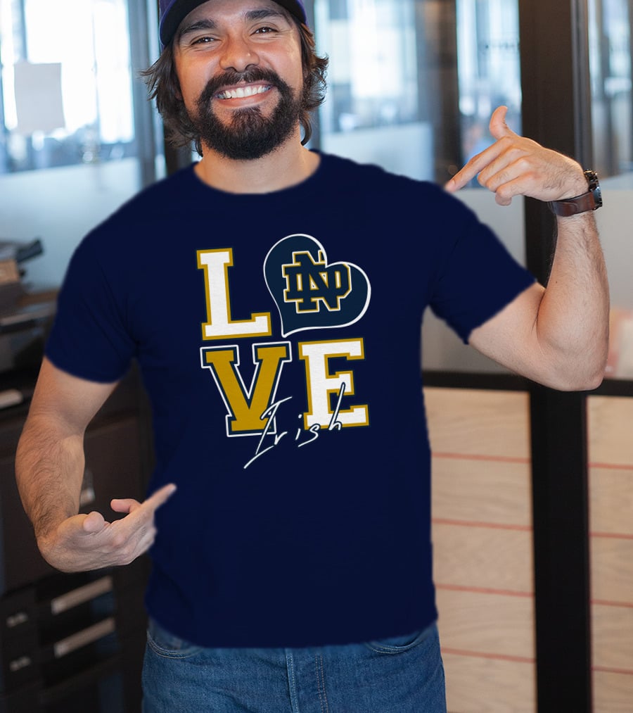 LOVE Notre Dame Irish ND T-Shirt