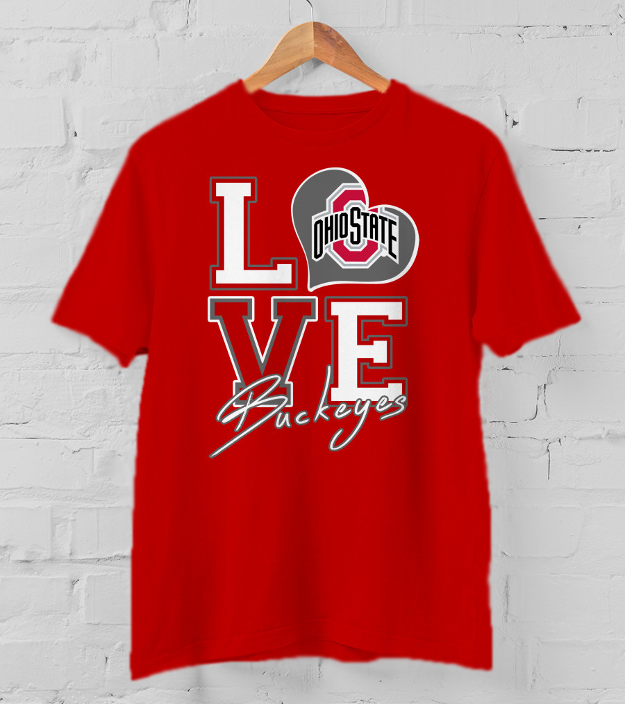 LOVE Ohio State Buckeyes T-Shirt