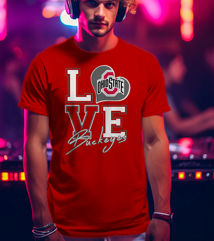 LOVE Ohio State Buckeyes T-Shirt