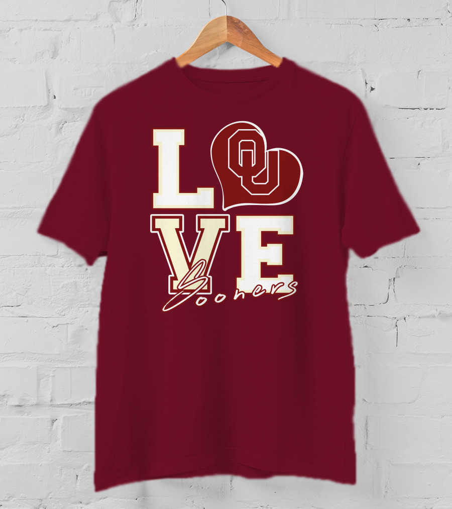 Love OU Heart Sooners T-Shirt