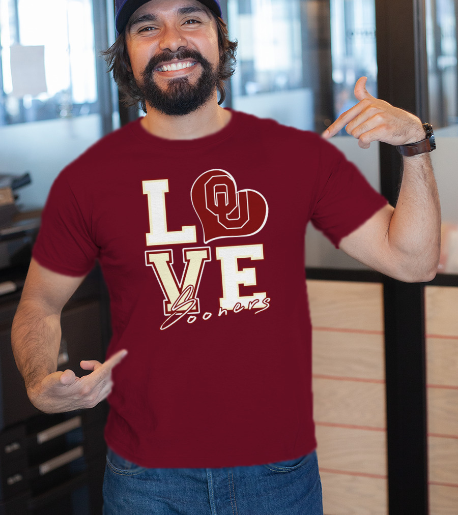 Love OU Heart Sooners T-Shirt