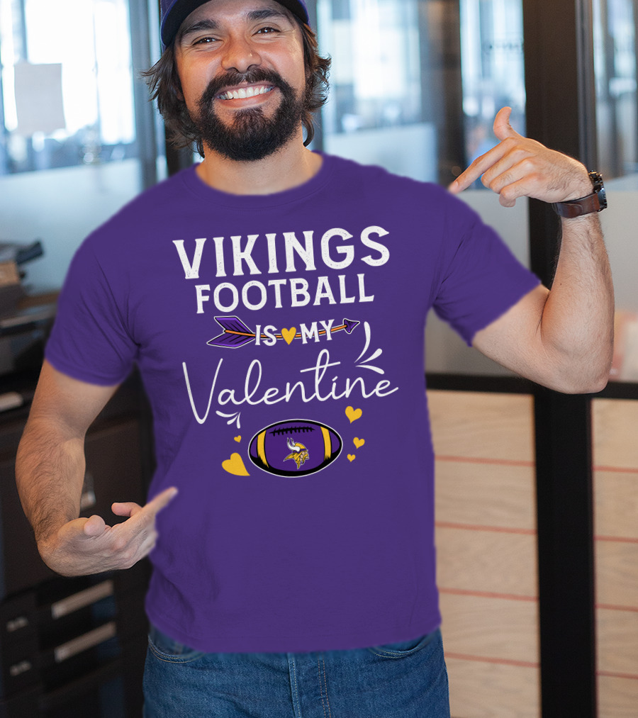 Vikings Football Is My Valentine T-Shirt