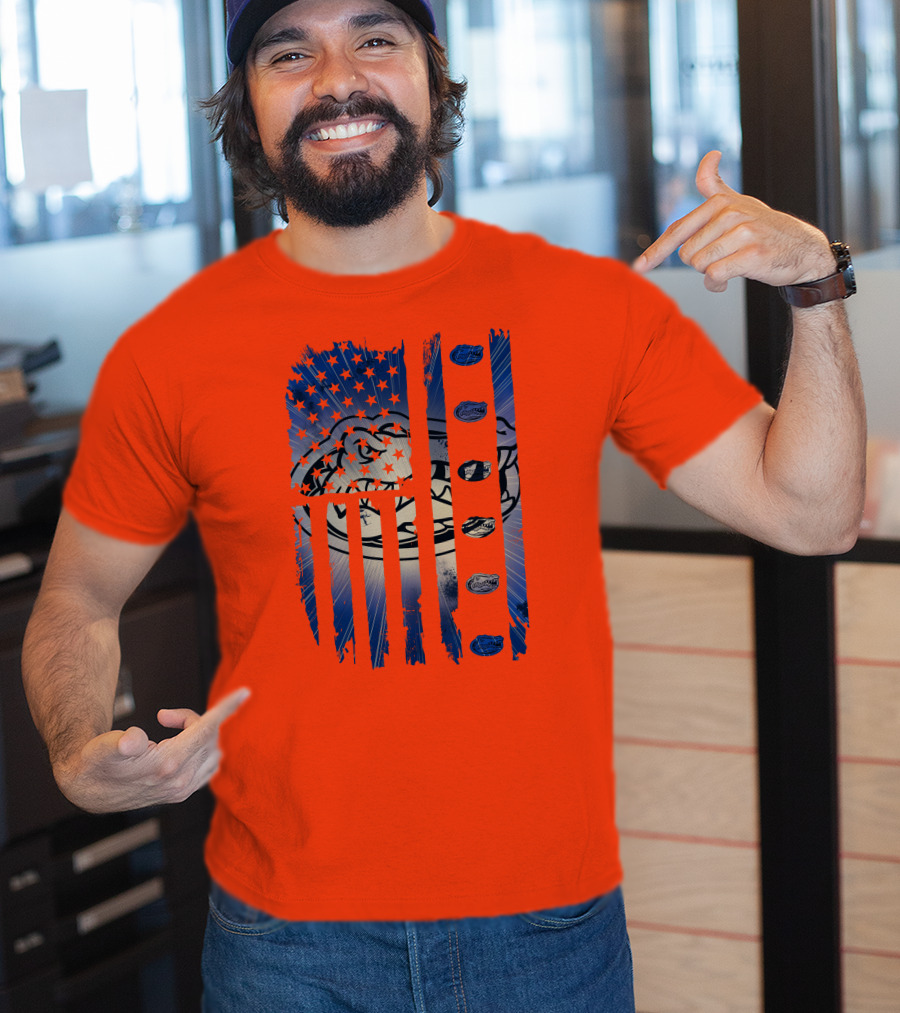 Florida Gators American Flag Stars Stripes T-Shirt