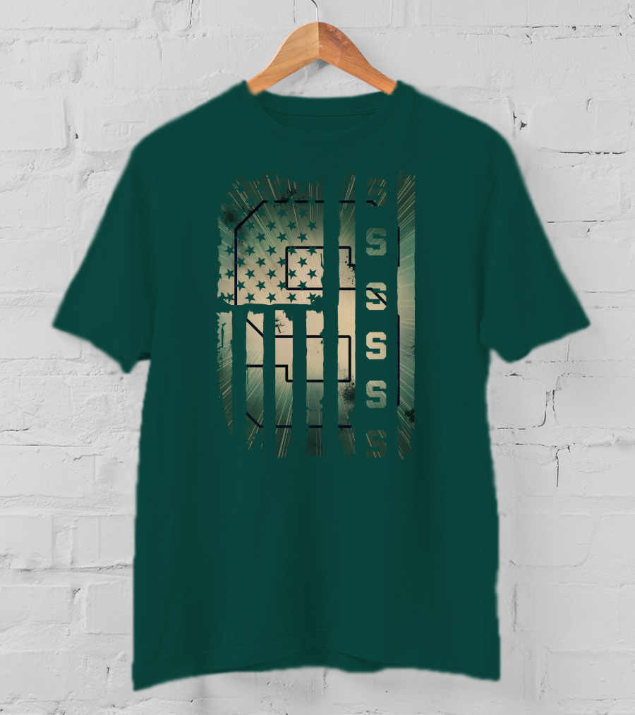 Michigan State Spartans Stars And Stripes S T-Shirt