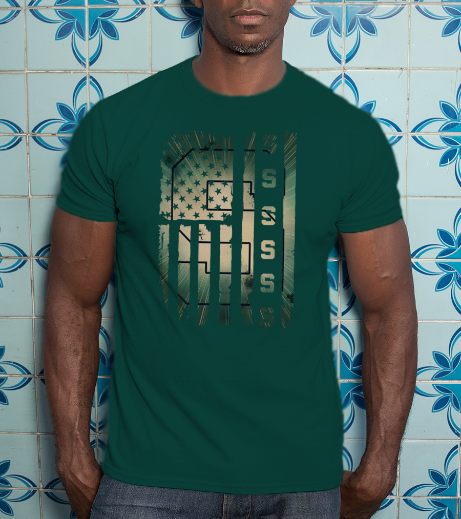 Michigan State Spartans Stars And Stripes S T-Shirt