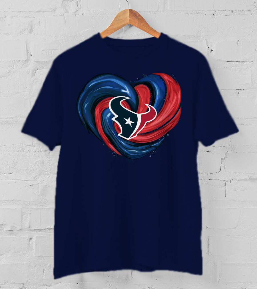 Houston Texans Tornado Heart T-Shirt