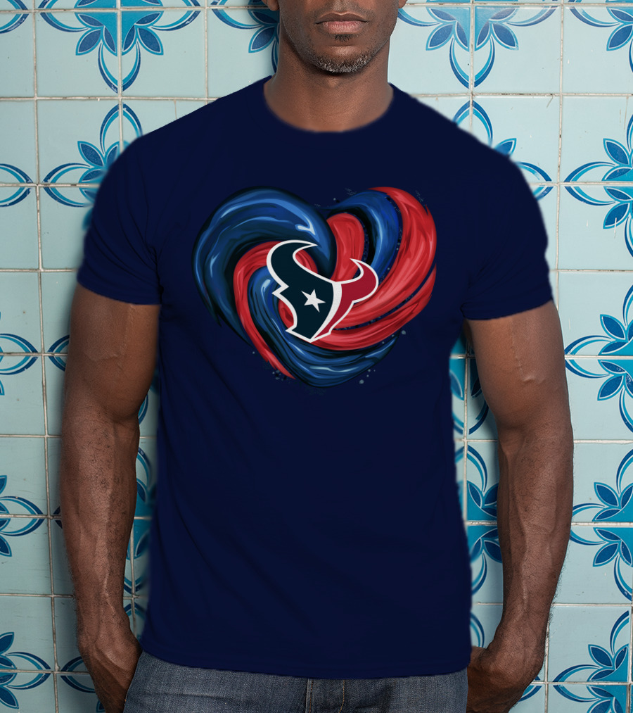 Houston Texans Tornado Heart T-Shirt