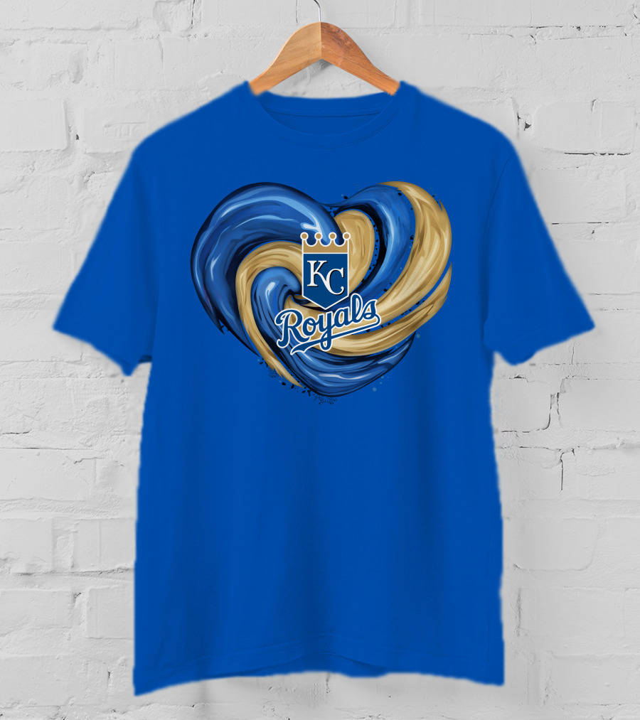 KC Royals Tornado Heart Royals Crest T-Shirt