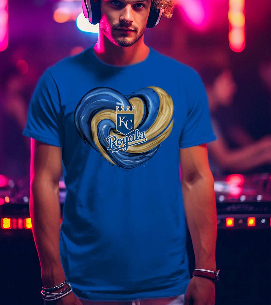 KC Royals Tornado Heart Royals Crest T-Shirt