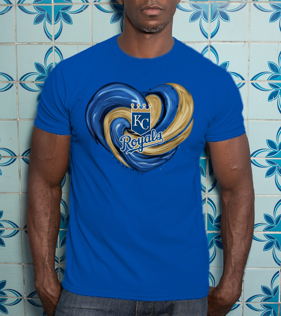 KC Royals Tornado Heart Royals Crest T-Shirt