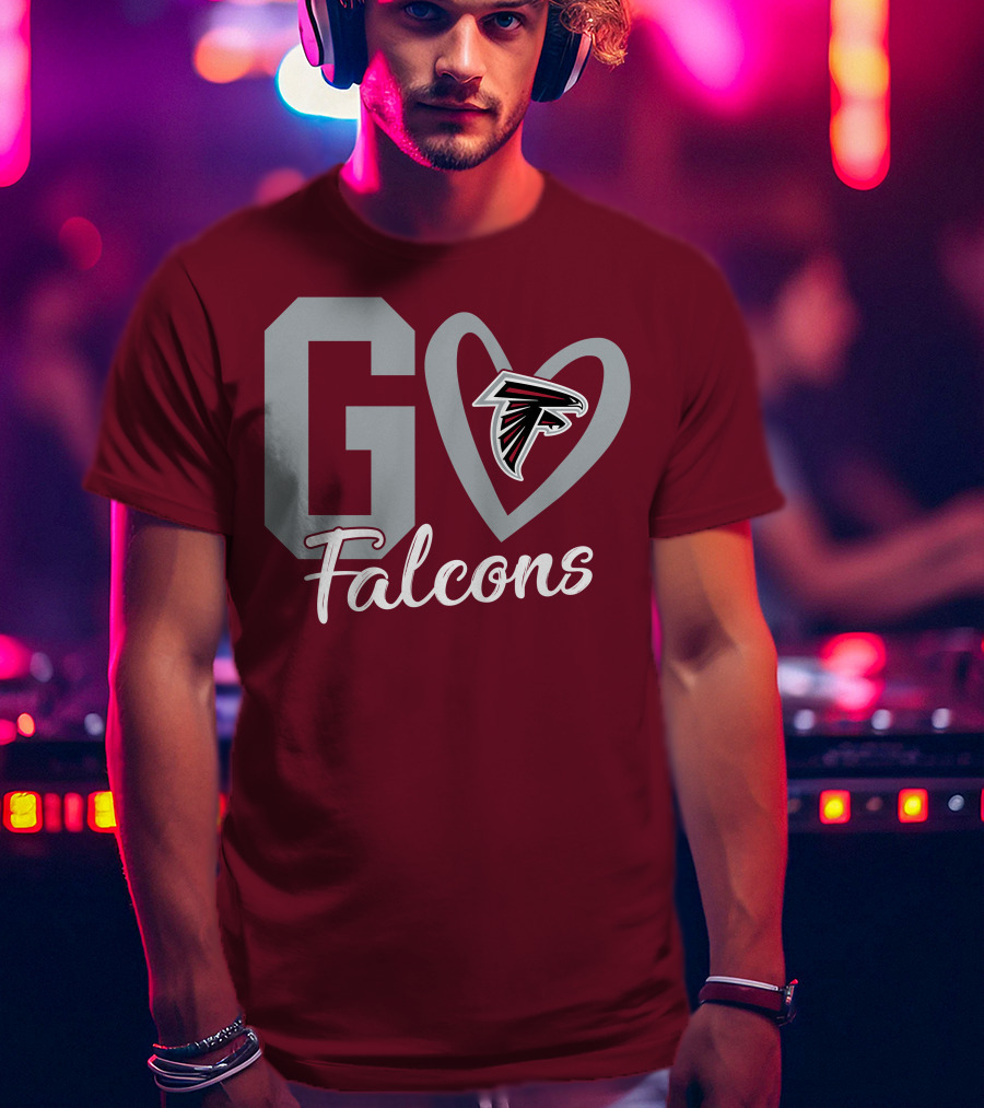 Go Falcons Heart T-Shirt