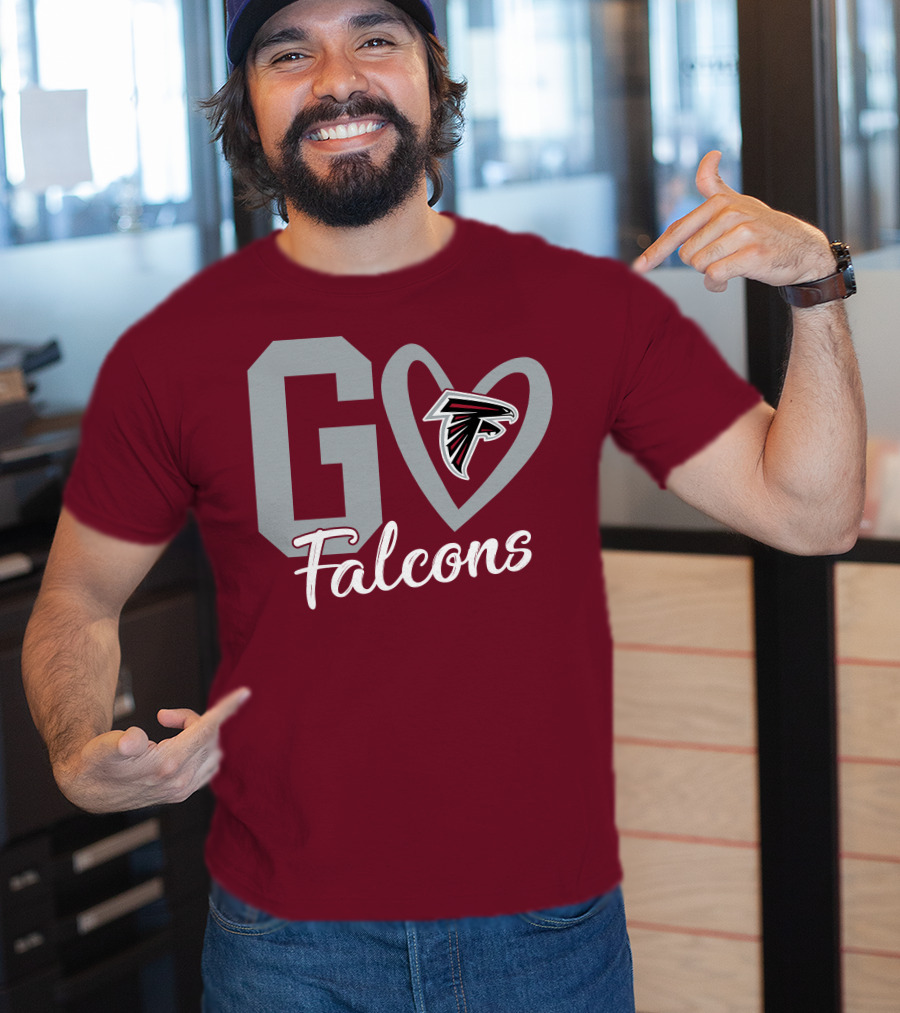 Go Falcons Heart T-Shirt