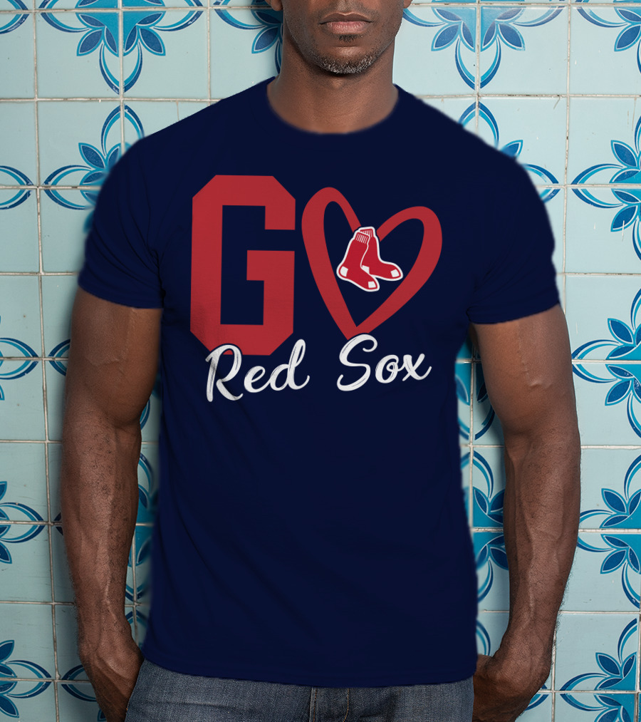 Go Red Sox Heart Socks T-Shirt