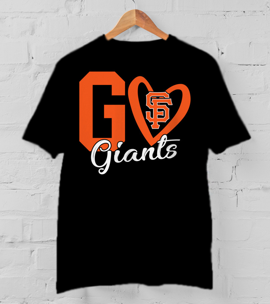 Go Giants SF Heart T-Shirt