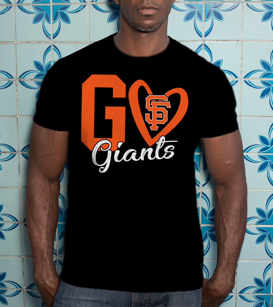 Go Giants SF Heart T-Shirt