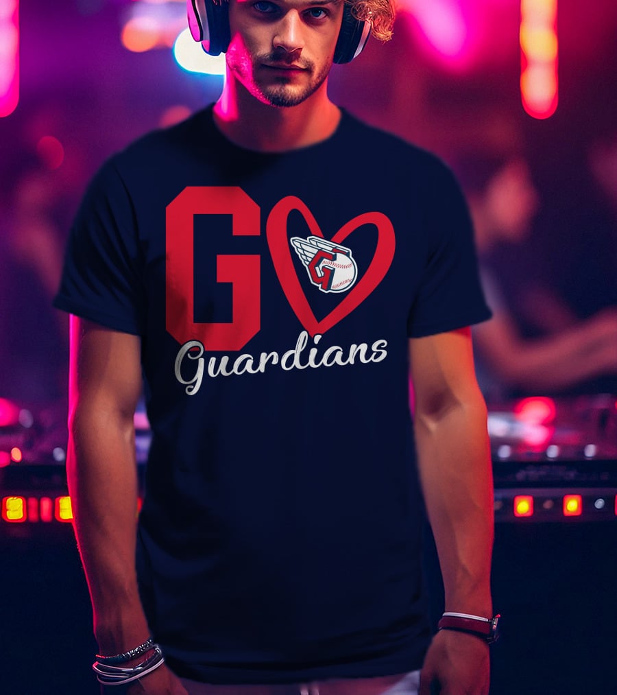 Go Guardians Baseball Heart Winged T-Shirt