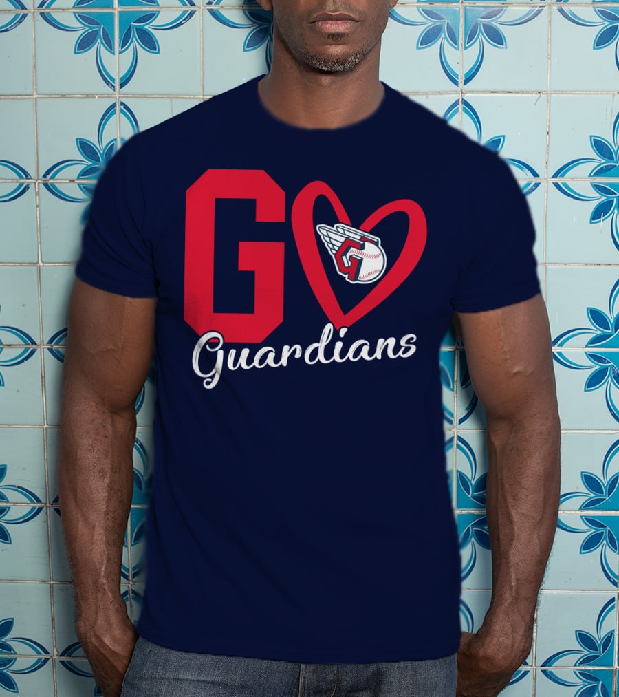 Go Guardians Baseball Heart Winged T-Shirt
