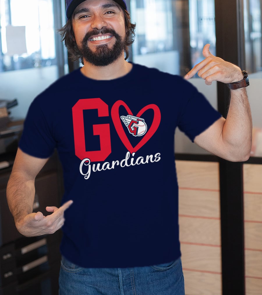Go Guardians Baseball Heart Winged T-Shirt