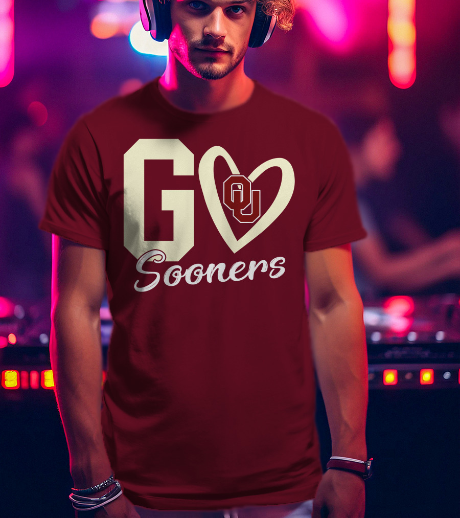 Go Sooners OU Heart T-Shirt