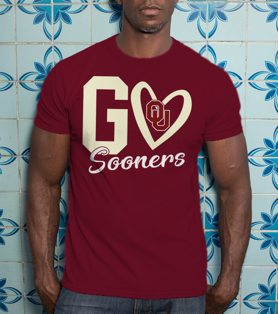 Go Sooners OU Heart T-Shirt