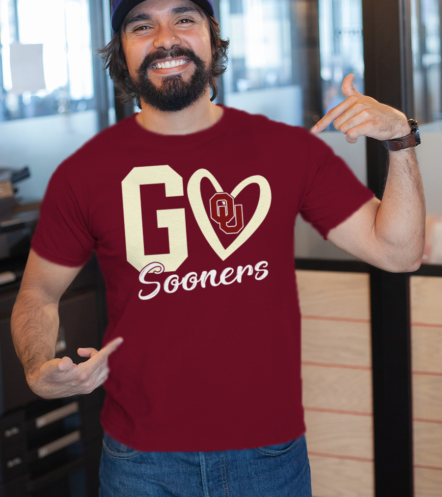 Go Sooners OU Heart T-Shirt
