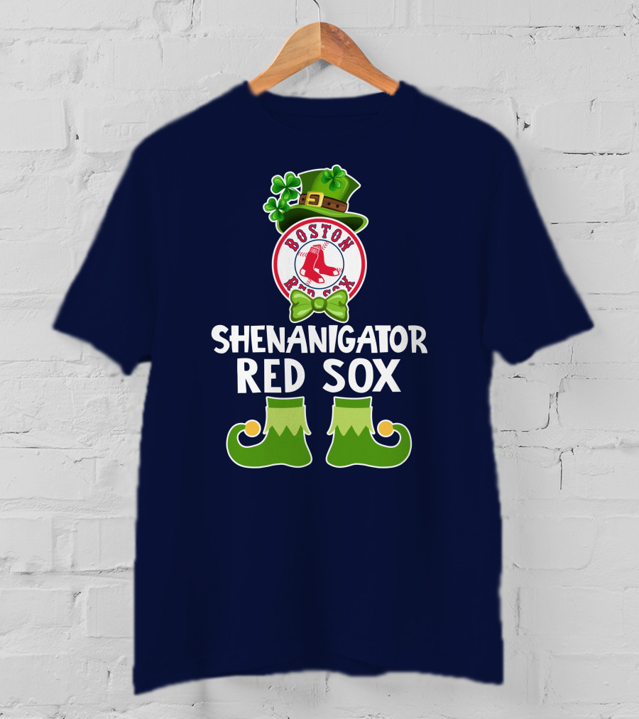 Boston Red Sox Shenanigator Leprechaun St. Patrick's Day T-Shirt