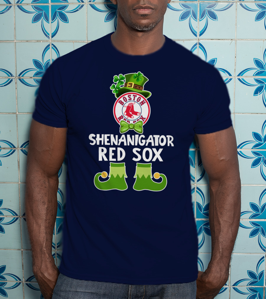Boston Red Sox Shenanigator Leprechaun St. Patrick's Day T-Shirt