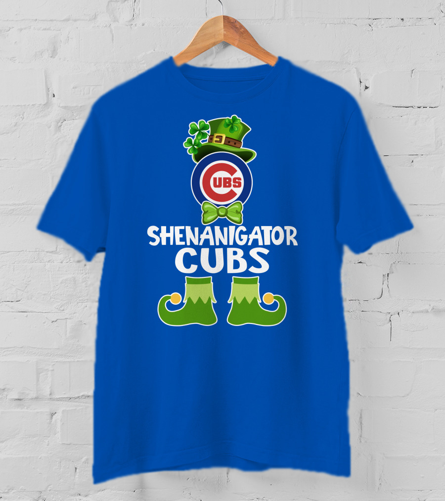Shenanigator Leprechaun Chicago Cubs St. Patrick's Day Fun T-Shirt
