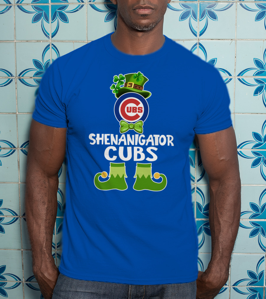 Shenanigator Leprechaun Chicago Cubs St. Patrick's Day Fun T-Shirt