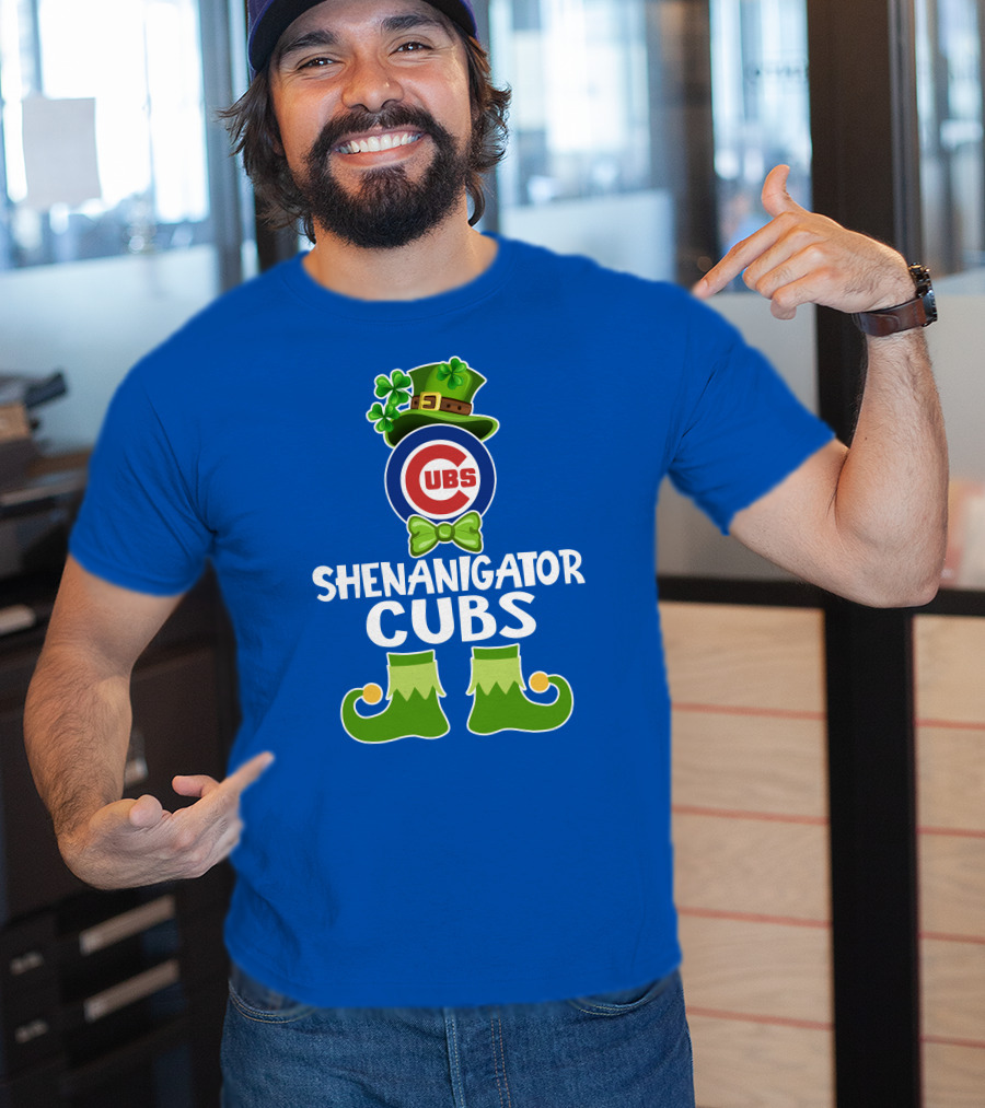 Shenanigator Leprechaun Chicago Cubs St. Patrick's Day Fun T-Shirt