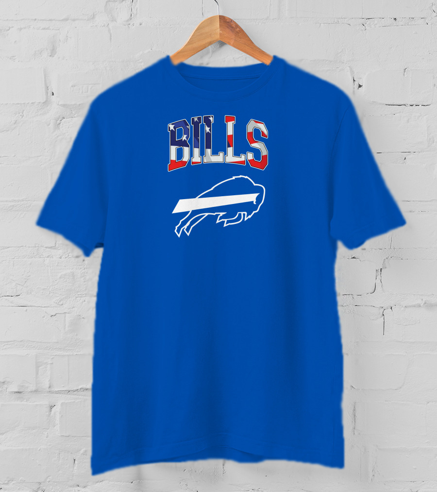 Buffalo Bills American Flag Patriots NFL Team T-Shirt