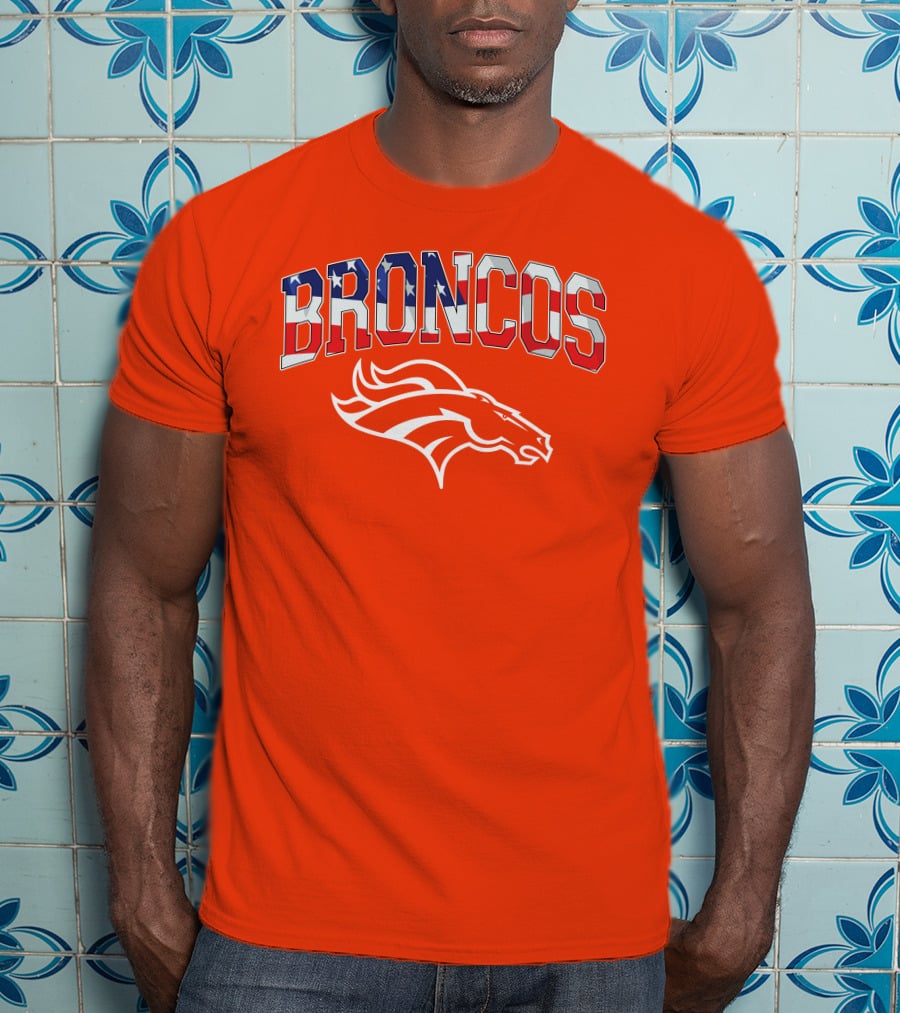 Denver Broncos American Flag T-Shirt