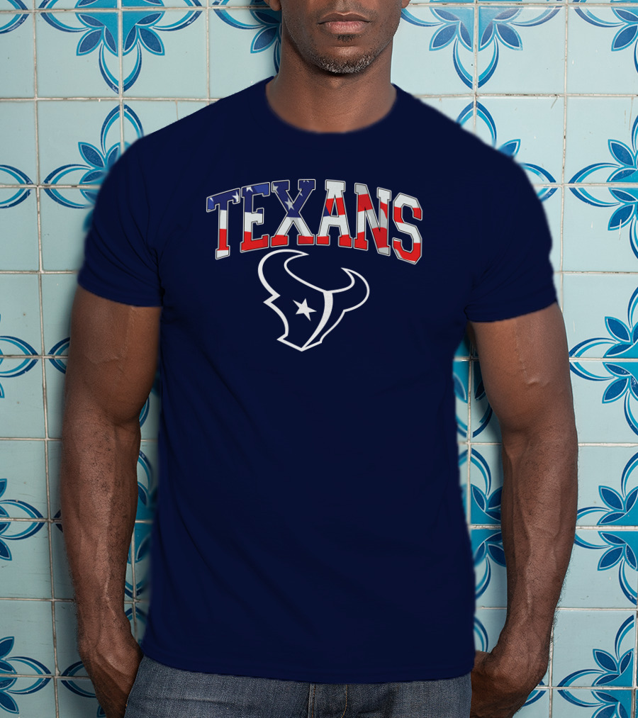 Texans American Flag T-Shirt