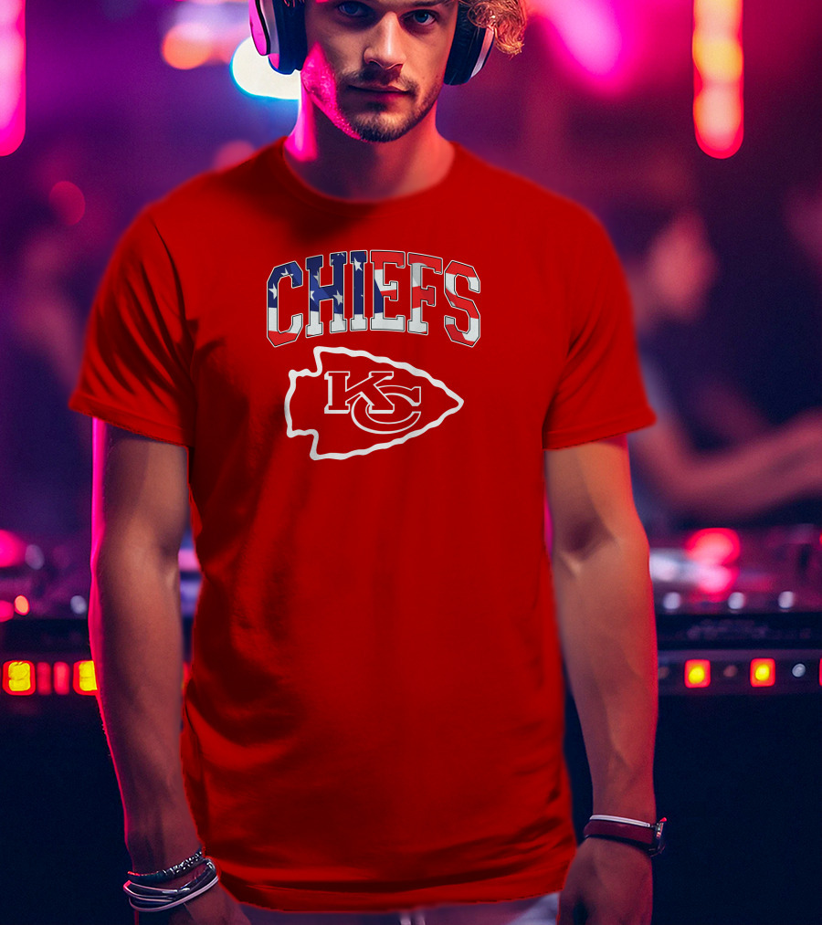 Chiefs Kc Kansas City American Flag T-Shirt