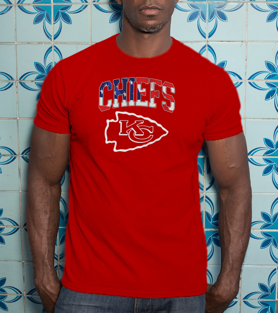 Chiefs Kc Kansas City American Flag T-Shirt