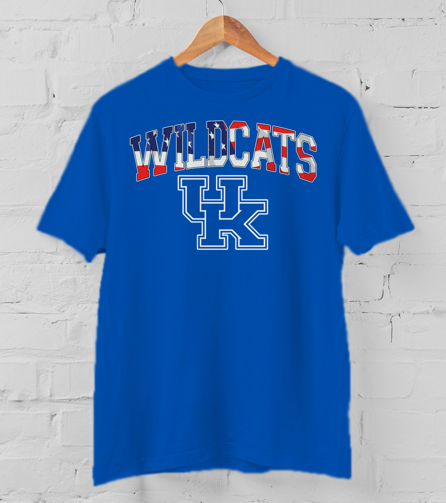 WILDCATS UK American Flag T-Shirt