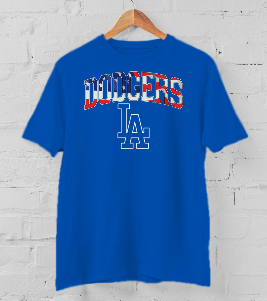 Dodgers American Flag LA T-Shirt