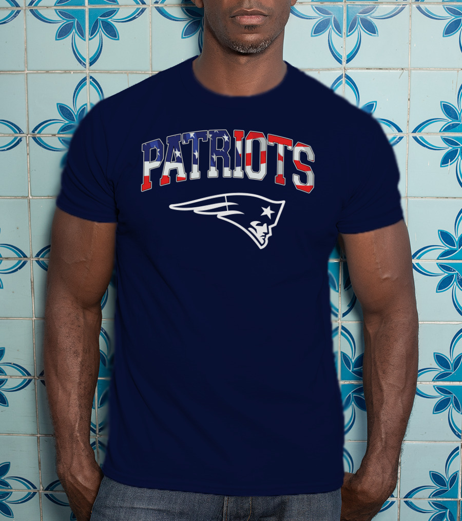 Patriots American Flag New England Patriots T-Shirt