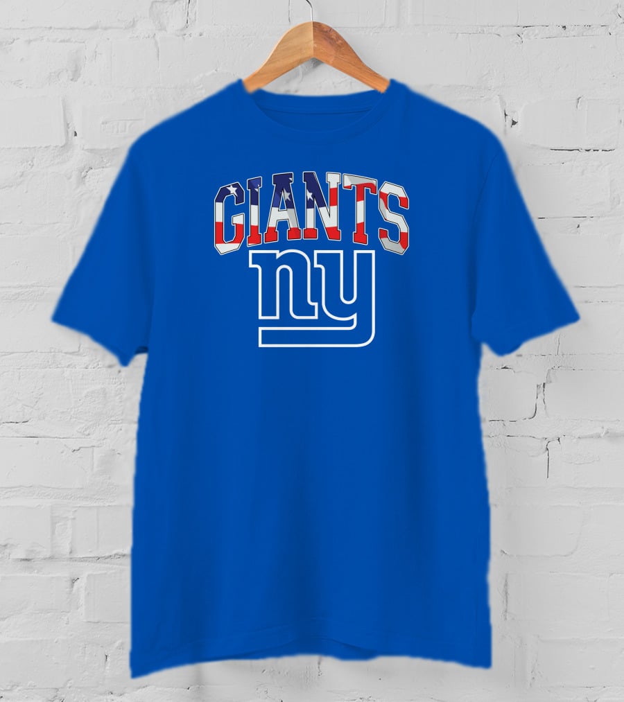 New York Giants American Flag NY T-Shirt
