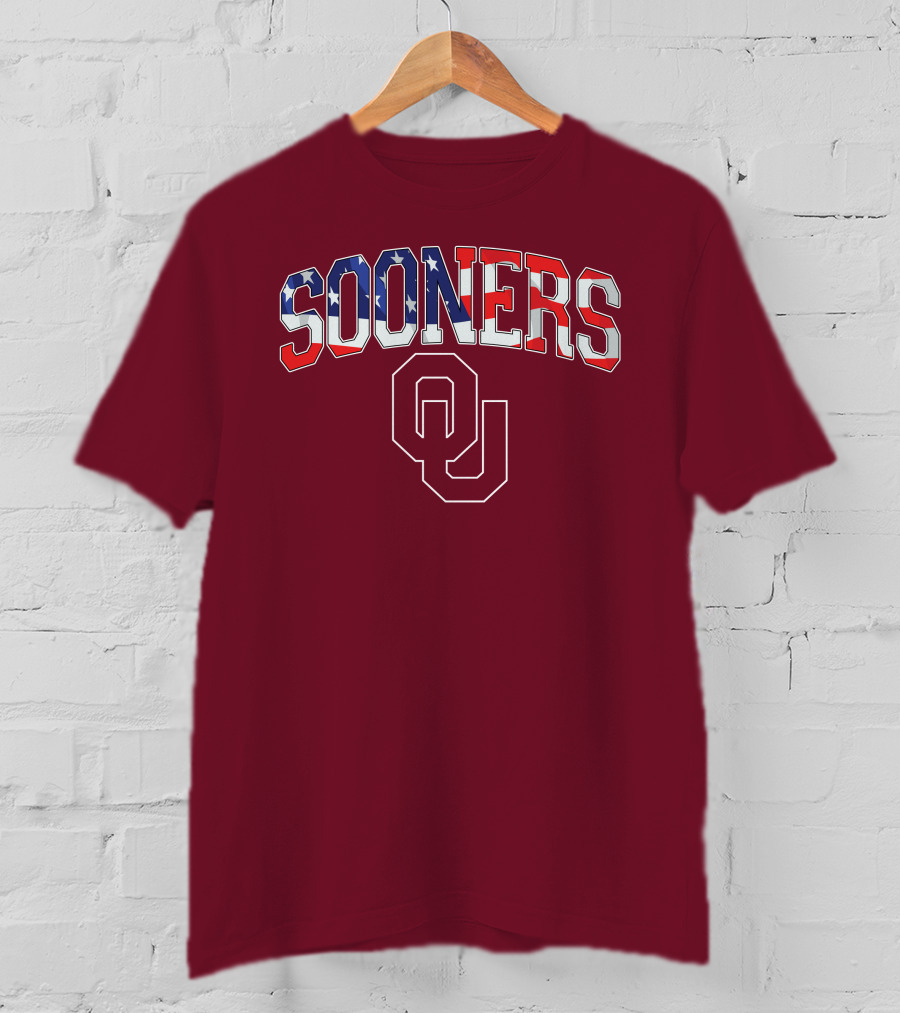 Sooners American Flag OU T-Shirt