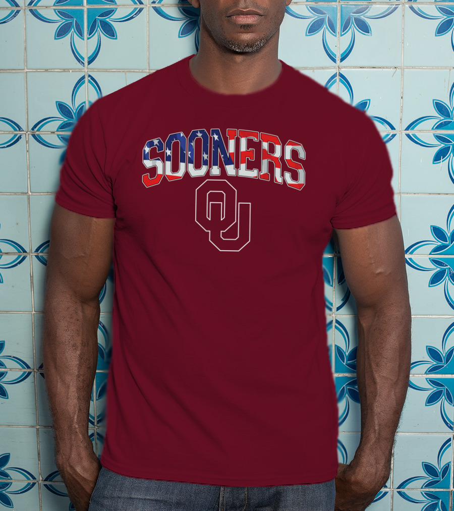 Sooners American Flag OU T-Shirt