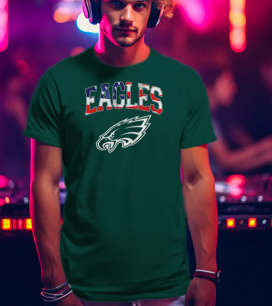 Eagles American Flag Philadelphia T-Shirt